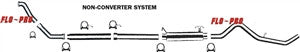 FLO-PRO 821 FORD 1994-1997.5/7.3L/F250-F350/EC/SB-LB/DUALLY/ 4 IN TURBO BACK CAT DELETE WITH 3 IN 2 PC DOWN PIPE WM NB AL