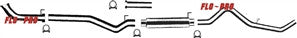 FLO-PRO 801 GM 2001-2007.5/6.6L/2500-3500/LB7-LLY-LBZ/EC-CC/SB-LB/DUALLY/ 4 IN DOWN PIPE BACK CAT DELETE WM NB AL